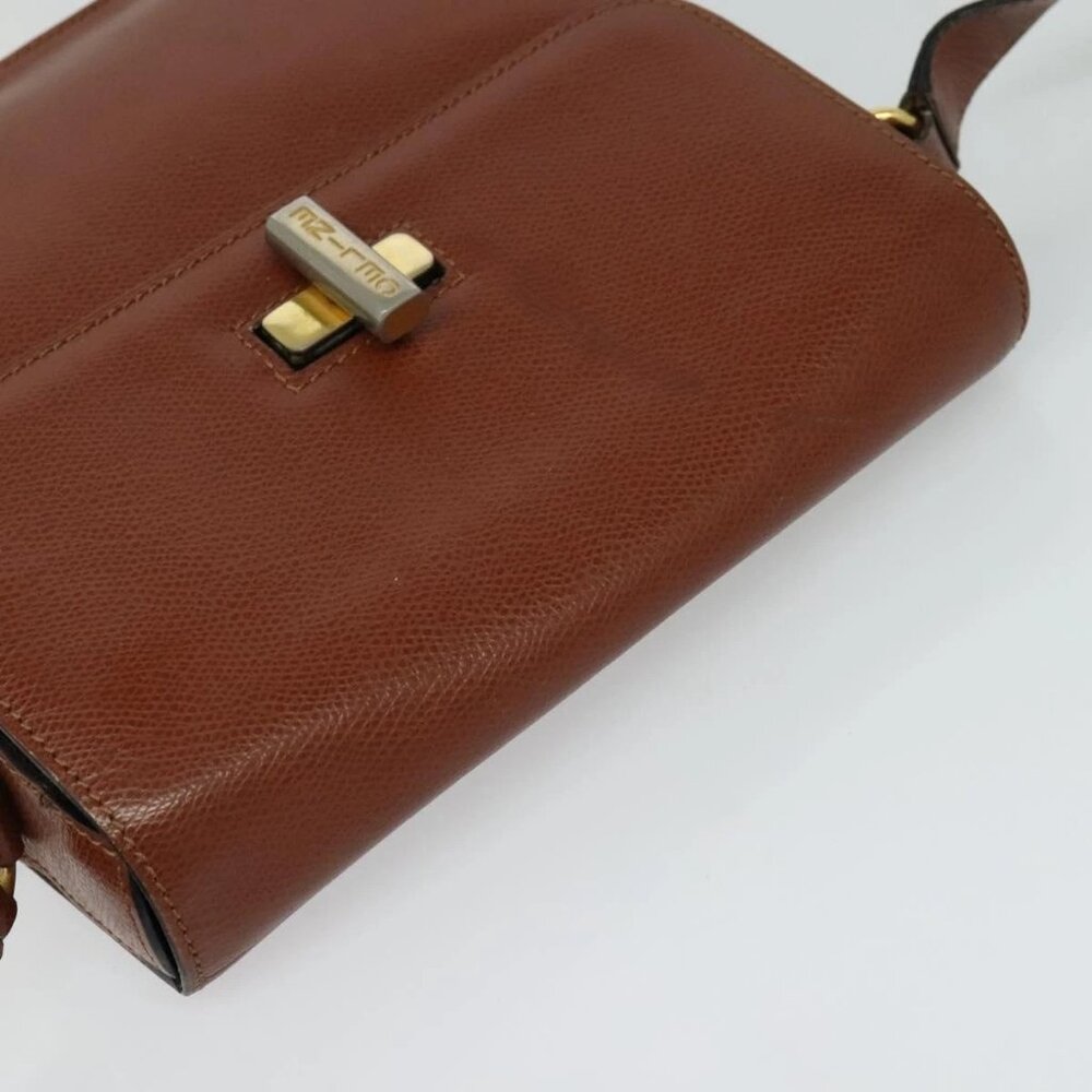 CELINE Shoulder Bag Leather Brown Auth KD516 - Picture 6 of 16